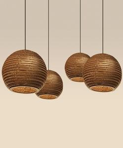Lustre créatif <span class=keywords><strong>zen</strong></span> d'Asie du Sud-Est, lampe suspendue tissée pour café, restaurant thaïlandais, salon de thé, bar, luminaires suspendus japonais - Product Image 6