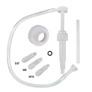 White Gear Oil <b>Pump</b> With 3 <b>Adapters</b> M8 M10 3/8 For Engine Lubrication Repair - Product Image 3