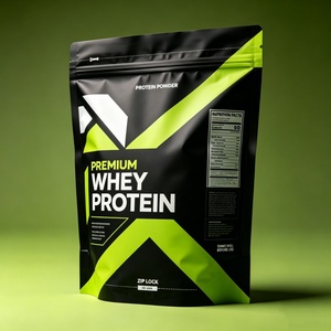 Custom Printed 1kg 2kg Whey Protein Powder Packaging Bag Aluminum Foil Mylar Stand Up Pouch MOPP VMPET PE Zipper Supplement Bags - Product Image 4