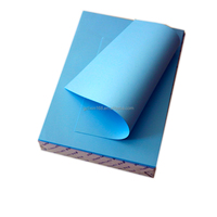 Papier bleu 80 g/m², 20 x 24 pouces x 50 yards, rouleau de papier bleu pour plans numériques - noyau de 2 pouces, BLEU DOUBLE FACE pour dessin CAO