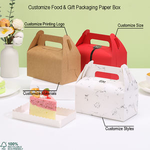 Emballages jetables <span class=keywords><strong>en</strong></span> papier kraft pour emporter, avec fermeture magnétique recyclable, pour poulet frit - Product Image 3