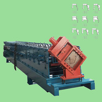 Machine de formage de gouttières de récupération d'eau de pluie pour toitures, machine de formage de gouttières de descente, machine de fabrication de canaux de gouttières d'eau