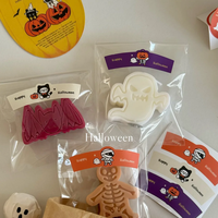 Autocollants personnalisés à peler et à coller pour Halloween, étiquettes découpées pour l'emballage de confiseries et de boîtes à biscuits