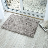 Tapis de bain en chenille tuftée, absorbant l'eau, antidérapant, taille personnalisée, pour hôtel, maison, bureau, usage commercial, fourni par l'usine