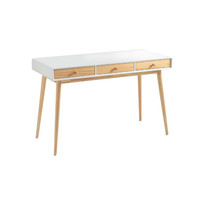 Table console en bois et verre argenté avec pieds en métal robustes, idéale pour salon moderne et hôtel, qualité garantie