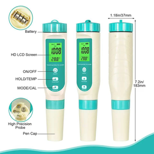 2025 gaya baru kolam akuarium PH/TDS/EC/salinitas Meter air minum PH detektor multifungsi tangki ikan salinitas TDS Tester - Product Image 4