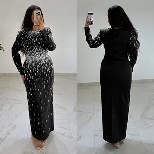 Nuovo Abito Midi Bodycon con Paillettes da Designer 2026 per <span class=keywords><strong>Donna</strong></span>, Elegante per Feste, Vestibilità Slim, per Serate in Discoteca, Disponibile anche in Taglie Forti - Product Image 2