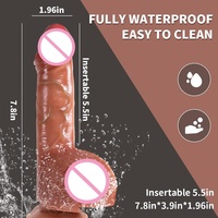 Nouveau Dildo en Silicone Liquide Doux, Jouet Sexuel Manuel Réaliste pour Femmes.
