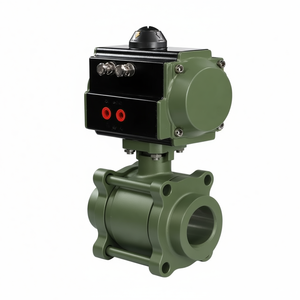 Vente de liquidation COVNA B2B, vanne à bille pneumatique à retour par ressort en acier inoxydable à trois voies 1/2 pouce 2 voies 3PC 1000WOG - Product Image 3