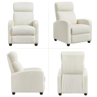 Fauteuil inclinable en velours côtelé Canapé simple Siège de cinéma maison