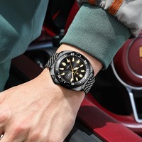 Reloj Poedagar 682 de Lujo para Hombre, Bisel Giratorio, Fecha y Día, Acero Inoxidable, Cuarzo, Deportivo, Resistente al Agua, Disponible en Stock
