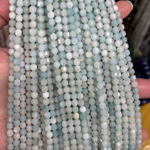 Cuentas de Piedras Preciosas de <span class=keywords><strong>Piedra</strong></span> Natural de 4 mm con Corte de Diamante en Forma de Linterna para la Elaboración de Joyas - Product Image 2