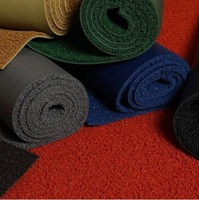 Alfombra de PVC en Espiral con Hilo de Seda, Grado A (0.9-1.1mm) y Grado B (0.4-0.6mm), Fácil de Instalar, MOQ 200m², para Vestíbulos Comerciales, Entradas y Separaciones