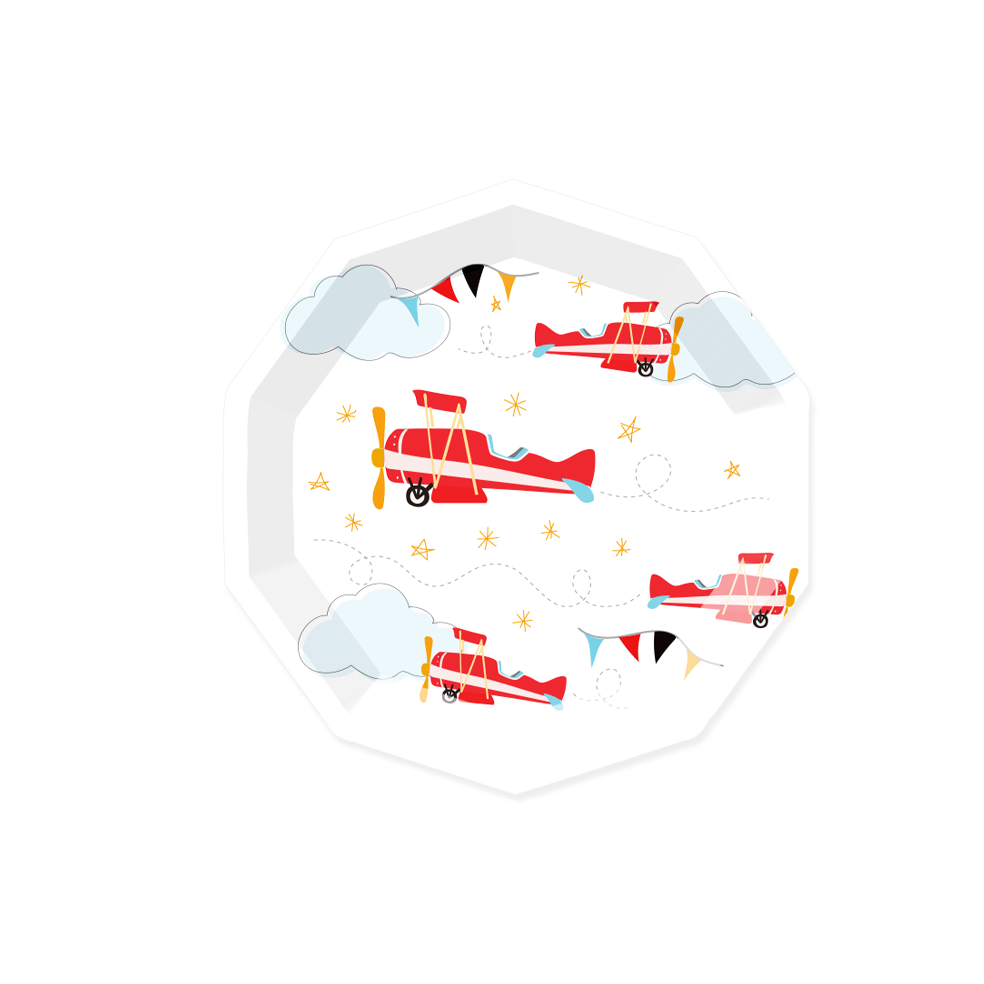 Plato de papel de 7 pulgadas * 8 unidades