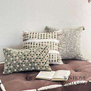 Cojines Decorativos de Tela Linlin 45x45cm, Tejido Jacquard, Estilo Pastoral, para Sala de Estar y Dormitorio - Product Image 1