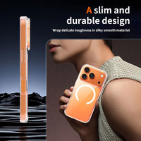 Coque de téléphone magnétique transparente de 1,5 mm pour la série 17, anti-rayures, avec aimant puissant N52, pour iPhone 17 Pro (vente en gros)