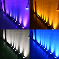 Luces LED de Escenario Recargables con Batería, Par Can 6x18W RGBWA+UV 9600 mAh, Control por APP/Control Remoto/DMX512