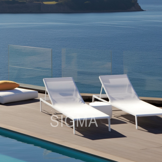 Modern Outdoor Furniture Aluminum frame chair Bar stool