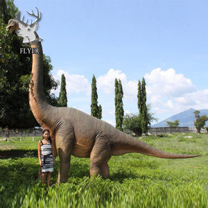 Lớn khổng lồ ngoài trời sợi thủy tinh khủng long phim hoạt hình điêu khắc mô phỏng thanh lịch bãi cỏ nhựa trang trí khủng long điêu khắc - Product Image 3
