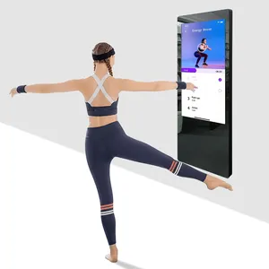 43 pollici smart sport specchio prezzo all'ingrosso spedizione veloce fitness insegnamento specchio touch screen per la palestra