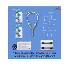 Y Tube Olfactometer with SS <b>Mesh</b> Stem L150mm Diameter 15mm for Claw Legged <b>Insect</b> Behavioral Research - Product Image 3