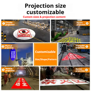 Proiettore <span class=keywords><strong>LED</strong></span> RGB Gobo 160W IP65 Impermeabile - Luce di Proiezione Personalizzata per Attraversamenti Pedonali con Struttura in Alluminio per Esterni - Product Image 4