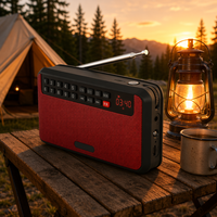 Radio FM/AM portable, lecteur MP3, écran LCD, batterie rechargeable, lecteur de cartes, lecteur de cassettes, prise casque, lampe torche, OEM