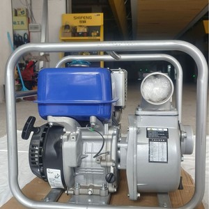 Pompe à eau à moteur essence 3 pouces, corps en aluminium, auto-amorçante, pour irrigation agricole et pompage de bassins piscicoles - Product Image 2