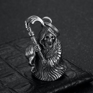 Pendentif Croix de la Vie et de la Mort en Acier Inoxydable pour Club de Motards, Collier Unisexe Tendance, Cadeau - Product Image 4