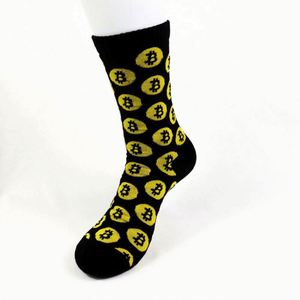Calcetines Deportivos de Algodón con Diseño de Puntos y Color Negro, Anti-Olor - Product Image 2