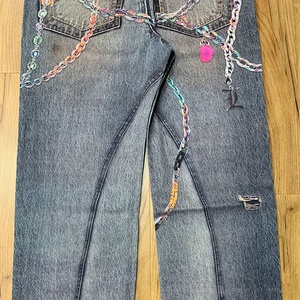 Customizable Denim <strong>Trousers</strong> Digital <strong>Print</strong> Jeans for <strong>Men</strong> Designer Personalized Denim Pants for <strong>Men</strong> - Product Image 4