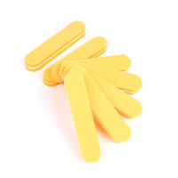 Portable 100/180 Mini Lime À Ongles Lavable Tampon À Ongles Bande Mini Jaune Éponge Limes À Ongles