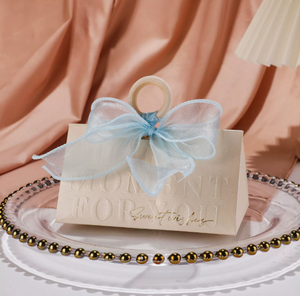 Boîte à bonbons triangulaire de luxe couleur champagne, coffret cadeau en bois pour bagues de mariage, idéal pour cérémonies et banquets de mariage - Product Image 6