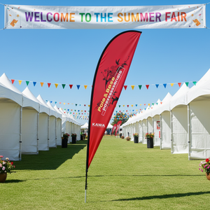 ธงป้ายโฆษณากลางแจ้งแบบกำหนดเอง ชุดธงปีกนกสำหรับงานชายหาด - โพลีเอสเตอร์และไฟเบอร์กลาส - Product Image 1