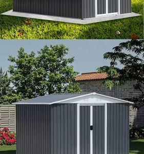 Caseta de almacenamiento exterior para patio y jardín, cuarto multiusos, fácil de montar, unidad de almacenamiento móvil - Product Image 2