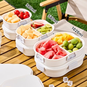 Support OEM Fruit Keeper with <b>Insulated</b> <b>Lunch</b> <b>Box</b> Plastic Leak Proof Portable Food Container for Fresh Berry Cherry Salad - Product Image 4