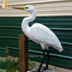 Escultura de bronce para decoración de jardín al aire libre, escultura de <span class=keywords><strong>Metal</strong></span>, <span class=keywords><strong>Heron</strong></span>, latón - Product Image 4