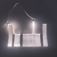 Medical Device Fiber Optic Backlight Panel, EL Cold Light Sheet for Instrument Buttons & Aircraft Keyboard Illumination