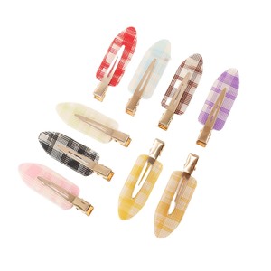 Goreisi đồ trang sức kẻ sọc Acrylic Châu Âu Mỹ phong cách cao cấp cảm giác Claw Clip thời trang <span class=keywords><strong>bangs</strong></span> cá mập Cô Gái Tóc Phụ Kiện Đảng - Product Image 5