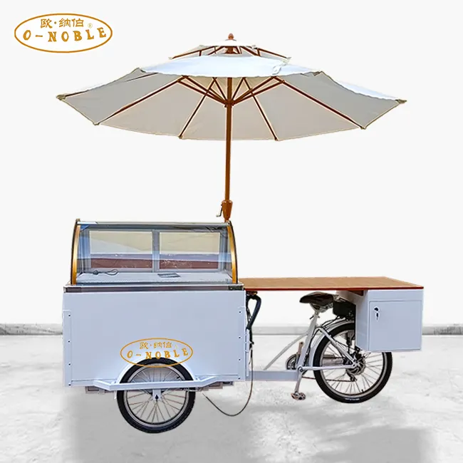 नए डिजाइन मोटर चालित बिजली आइसक्रीम प्रदर्शन बाइक ठंडे पेय tricycle