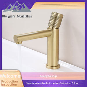 Wayon nouveau produit <span class=keywords><strong>lavabo</strong></span> en acier inoxydable <span class=keywords><strong>avec</strong></span> <span class=keywords><strong>robinets</strong></span> d'eau chaude et froide robinet de <span class=keywords><strong>lavabo</strong></span> de comptoir de salle de bain monotrou - Product Image 2