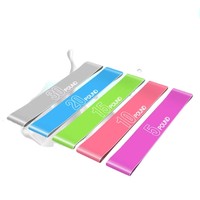 Bandas de Resistencia de Látex de 5 Niveles, Bandas de Entrenamiento para Cadera y Glúteos, Bandas Elásticas para Fisioterapia y Ejercicio en Casa