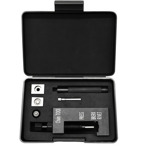 <span class=keywords><strong>Kit</strong></span> d'outils de démontage et de rivetage de chaîne CiHOO pour <span class=keywords><strong>moto</strong></span>, pour chaînes à joints toriques 520/525/530, comprenant coupe-chaîne, riveteuse et outil d'installation, en plastique - Product Image 1