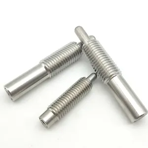 Spring plunger pin stainless steel pin mesin bagian presisi kualitas baik pegas sekrup Plunger Pin untuk logam mesin