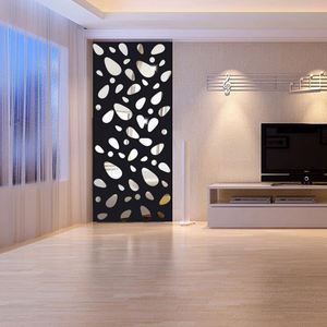 Newly Designed Rice Grain Shaped Home Decoration <b>Acrylic</b> <b>Mirror</b> Sticker Wall Beautification Sticker Supports Customization - Product Image 1
