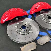 Kit d'étriers de frein à disque en carbone-céramique à dix pistons compatible avec Audi RSQ5 RS7 RS6 Mercedes G63 GLS BMW X5M X7 pour modification et mise à niveau