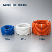 Tuyau en aluminium-plastique PEX-AL-PEX 1216 à cinq couches pour l'alimentation en eau et le chauffage par le sol OEM
