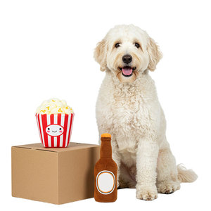 Plush Dog Toy Movie Night Theme Blind <b>Box</b> <b>Treat</b> Dispensing Interactive For Dogs Cartoon Style - Product Image 4