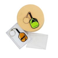 Porte-clés promotionnels en forme de raquette de paddle, en mousse et métal, 4 couleurs, à personnaliser, pour hôtels, cuisine, mode, en métal et résine