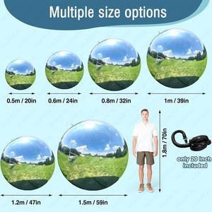 Ballon miroir gonflable brillant ballons de fête publicité gonflable PVC boules brillantes <span class=keywords><strong>prix</strong></span> d'usine pour les célébrations de vacances - Product Image 3